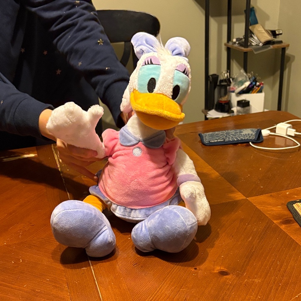 Disney - Plush Daisy Duck with Pink and Purple Outfit